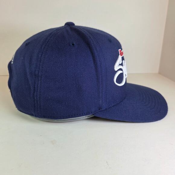 Red Bull Snapback Hat Blue Flat Brim Adjustable Racing Cap Vietnam - Picture 2 of 9